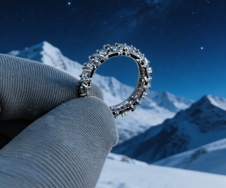 Minimalist Cubic Zirconia Stackable Ring — Thin Band for Everyday Elegance & Promise Gifts